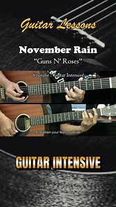 November Rain - Guns N' Roses - Easy Guitar Tutorials #novemberrain #gunsnroses #guitarintensive #martinguitar #acousticguitar #acousticcover #acoustic #tutorialgitarmudah #tutorialgitar #easychords | Guitar Intensive