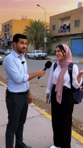 البنت تصدم المذيع !!