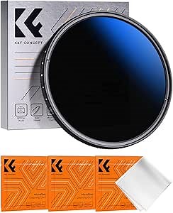 Amazon.com : K&F CONCEPT 77mm Variable ND Lens Filter ND2-ND400 (1-9 Stops) 18 Multi-Layer Coatings Adjustable Neutral Density Ultra Slim Lens Filter for Camera Lens (K-Series) : Electronics
