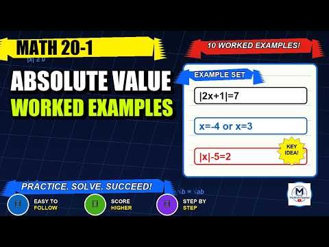 Math 20 1 Absolute Value Worked Examples
