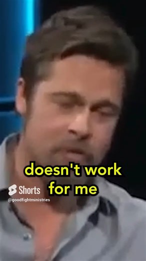 Brad Pitt Explains Why He Doesn't Understand Religion #bradpitt #community #religion | Good Fight Ministries