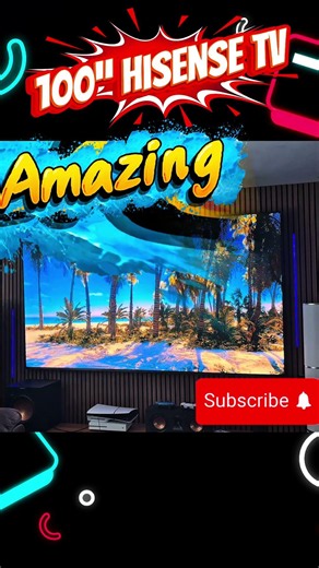 This 100” TV is a Must a Have for any Serious Media Room. #Hisense,#viral,#short,#100 inch TV,