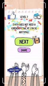 Brain test 2 Agent Smith level 7 solution or walkthrough