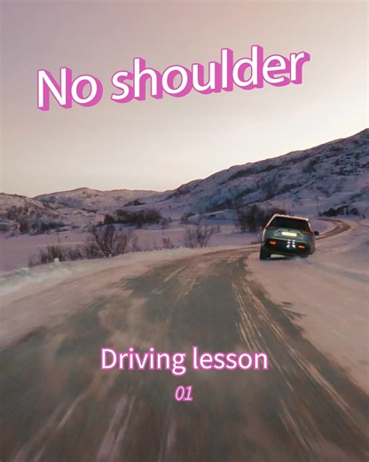 6.6K views · 110 reactions | 01 / Arctic driving lesson  No road shoulder. If you meet a car and are unsure about the passing, slow down to almost zero and pull to the right. We see a lot of rental cars in the road ditch, not familiar with the rural roads in Norway with almost no road shoulder. | Sommarøy Arctic Hotel Tromsø | Facebook