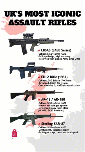 Top 4 Assault Rifles Made in the UK 🇬🇧