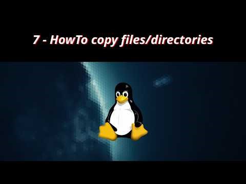 Linux CLI HowTo 7 🐧 copy files and directories