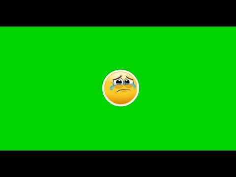 Sad Emoji Green Screen