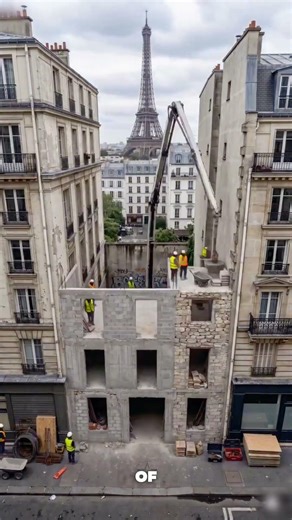 From rubble to finished in minutes, right in Paris #timelapse #construction #satisfying