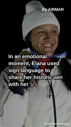 Elana Meyers Taylor using sign language to tell her son she won was su