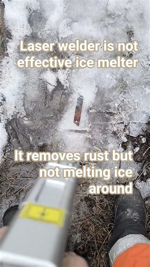 laser ice melting test.