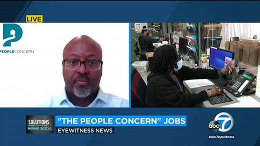 The impact of homelessness, poverty, addiction and abuse can be seen in the rising number of people living on the street in L.A. Housing and social service agency The People Concern is tasked with helping the unhoused get shelter and improve their quality of life. The organization’s director of recruitment Elliot Williams joined Eyewitness News to talk about job openings at the agency. | ABC7