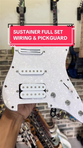 ~ Sustainer Full Set Wiring & Pickguard For Squier & Stratocaster Guitar . Ready to install on your favorite guitar 😎🤘 📲 INFORMASI PEMESANAN BISA CHAT WHATSAPP RESMI / REAL : 62 838 2227 3353 #veyzcustomguitar #guitartok #guitarrista #guitarra #malaysiatiktok