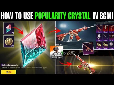 How To Use Popularity Crystal In Bgmi 🔥| Popularity Crystal Use Kaise kre