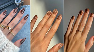 Experten: ”10 snygga varianter av Mocha mousse nails – spås bli årets trendigaste manikyr 2025”