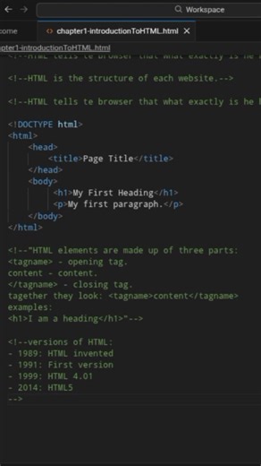 HTML for beginners | chapter 1 - introduction to HTML | part 6 - History of HTML.