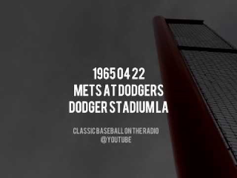 1965 04 22 Mets at Dodgers Complete Radio Broadcast (Bob Murphy, Ralph Kiner, Lindsey Nelson)