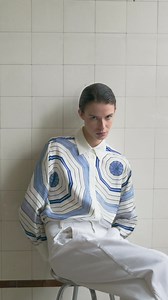 240 reactions | A vertical stripe becomes a geometric pattern. from flowing shirts and pants to airy dresses. Check out the unique capsule of Sandro's collaboration with the international artist " Louise Bourgeois". | Sandro | Facebook