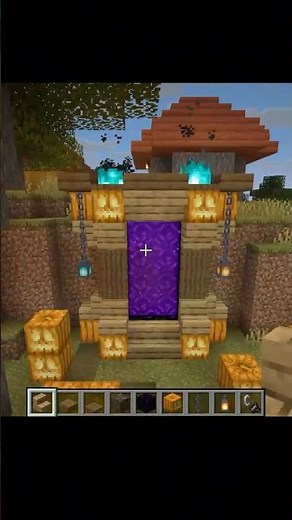 Halloween Nether Portal 🎃 #minecraft