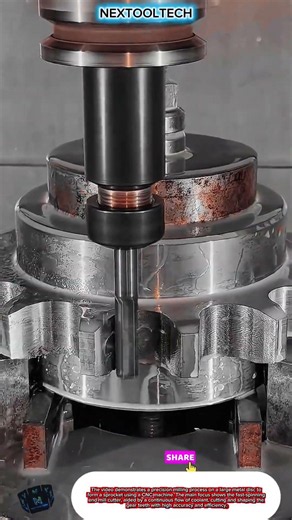 CNC Gear Milling Machine For Precision Sprocket Manufacturing In Heavy Duty Industrial Work​