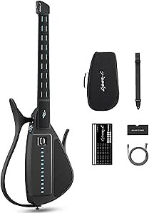 Enya CYBER-G Stringless Smart Guitar,Portable Foldable Travel Guitar with App-Controlled Chords,Hundreds of Instrument Sounds, Built-In Speaker & Drum Machine,Quick-Learn for Adults/Beginners