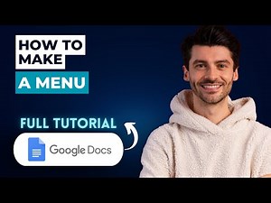 How to Make a Menu on Google Docs [2026 Guide]