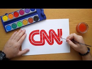 How to draw a CNN logo