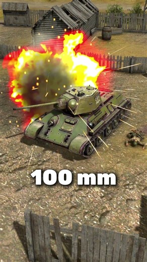 T-34 vs Artillery (60mm to 600mm) #tanks #t34