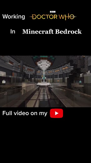This is a fully functional Tardis in vanilla Minecraft, built in creative mode #minecraft #tardis #doctorwho #bedrock #builders #fyp #uk