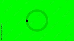 Modern Design Circle Loading. Progress Bar Animated Background Stock Video - Includes Chroma Keying Isolation Screen Background