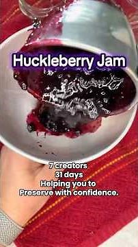 Huckleberry Jam Canning Recipe-No Pectin