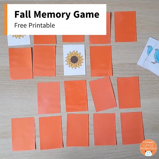 4.1K views · 27 reactions | Free Fall Memory Game Cards Make your own memory game cards with this freebie. This is a classic game for kids to play on their own or in small groups. To get your copy, visit https://taminglittlemonsters.com/fall-memory-game-cards/ | Taming Little Monsters | Facebook