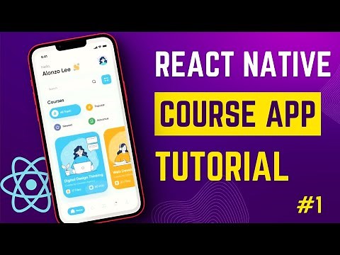 Course App UI Design with React Native: A Comprehensive Tutorial | Expo