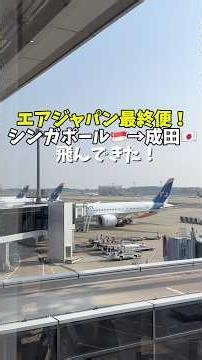 [Goodbye AIR JAPAN 👋] AIR JAPAN's last flight ✈️ SIN🇸🇬→NRT🇯🇵 #airjapan #lastflight #lcc #ana #low...