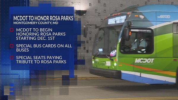 MCDOT to honor Rosa Parks by placing placards inside Ride On Buses