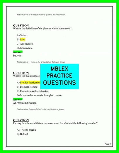 MBLEX PRACTICE QUESTIONS 2026 Latest Full Exam Prep With Answers Practice Test Guide 2026 UPDATED!