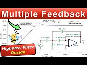 Multiple-Feedback Highpass Filter Design 👍