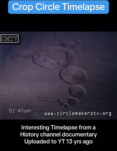 Interesting footage showing crop circle makers in action. Apparently from a History channel documentary and uploaded to YT by truthseekers666 13 years ago #cropcircle #aliens #uap #ufos #cropcircles #alien #ufotok #uaptok #paranormal