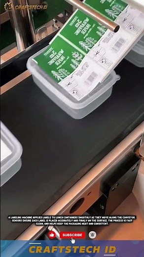 This machine uses sensors to ensure accurate and consistent label placement #automaticmachine #tech