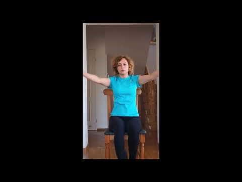 Ćwiczenia stabilizacyjne i wzmacniające obręcz barkową dla dzieci z wykorzystaniem krzesła