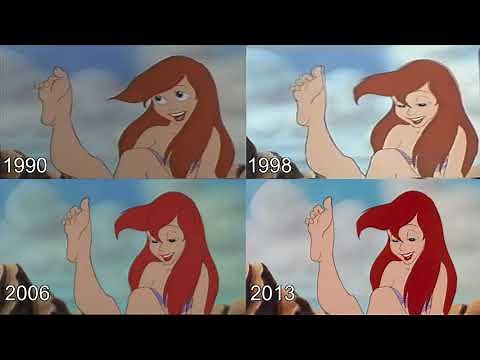 Ariel's Feet ~ Comparision (The Little Mermaid, 1989)