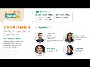 STACK-X Meetup - UX/UI Design by the International Community