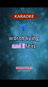 Born free Matt Monroe #karaoke #singalong | Sing Along123