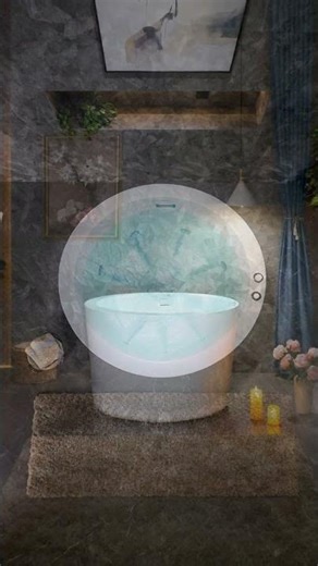 41" Round Tub Turns Spa in Seconds! 7 Jets + Constant-Heat Waterfall, 880 lb Capacity = MAX Relax