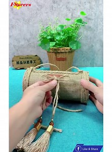 Ideas to make home decorations with hemp rope | Flowers