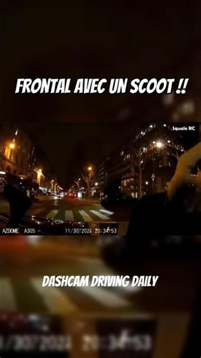 IL PERCUTE UN SCOOT !! #dashcamfrance #shorts