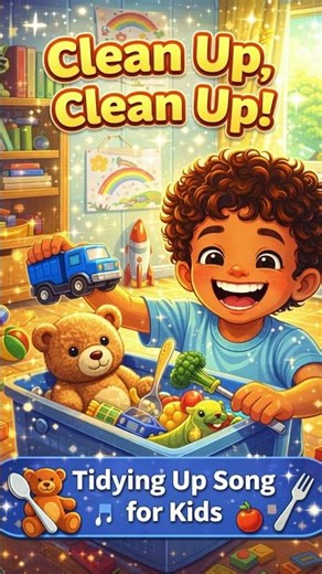 Clean Up, Clean Up 🧸 | Tidying Up Song for Kids