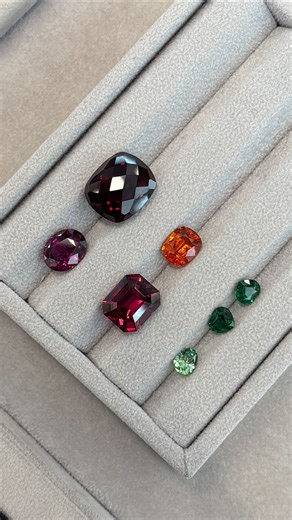 Stephanie Gottlieb | January’s birthstone, Garnet, is most famous for its deep red hue but did you know that it comes in so many colors of the rainbow? 🌈 Which... | Instagram