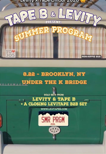 Levity x Tape B Summer Tour 2026 Announcement