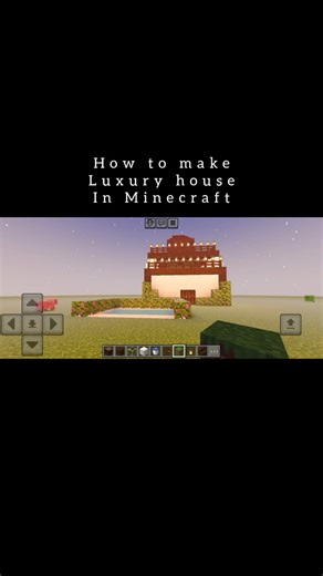 How to make luxury house 🏠 in Minecraft #minecraft #house #build #minecraftshorts