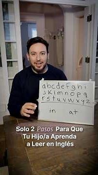 Solo 2 Pasos Para Que Tu Hijo Aprenda a Leer en Inglés (Sonidos + Blending) #ingles #bilingualkids